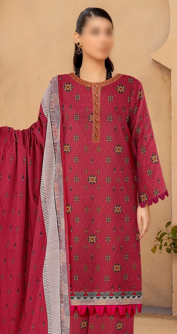 3pc Crystal Lawn-518 - Image 2