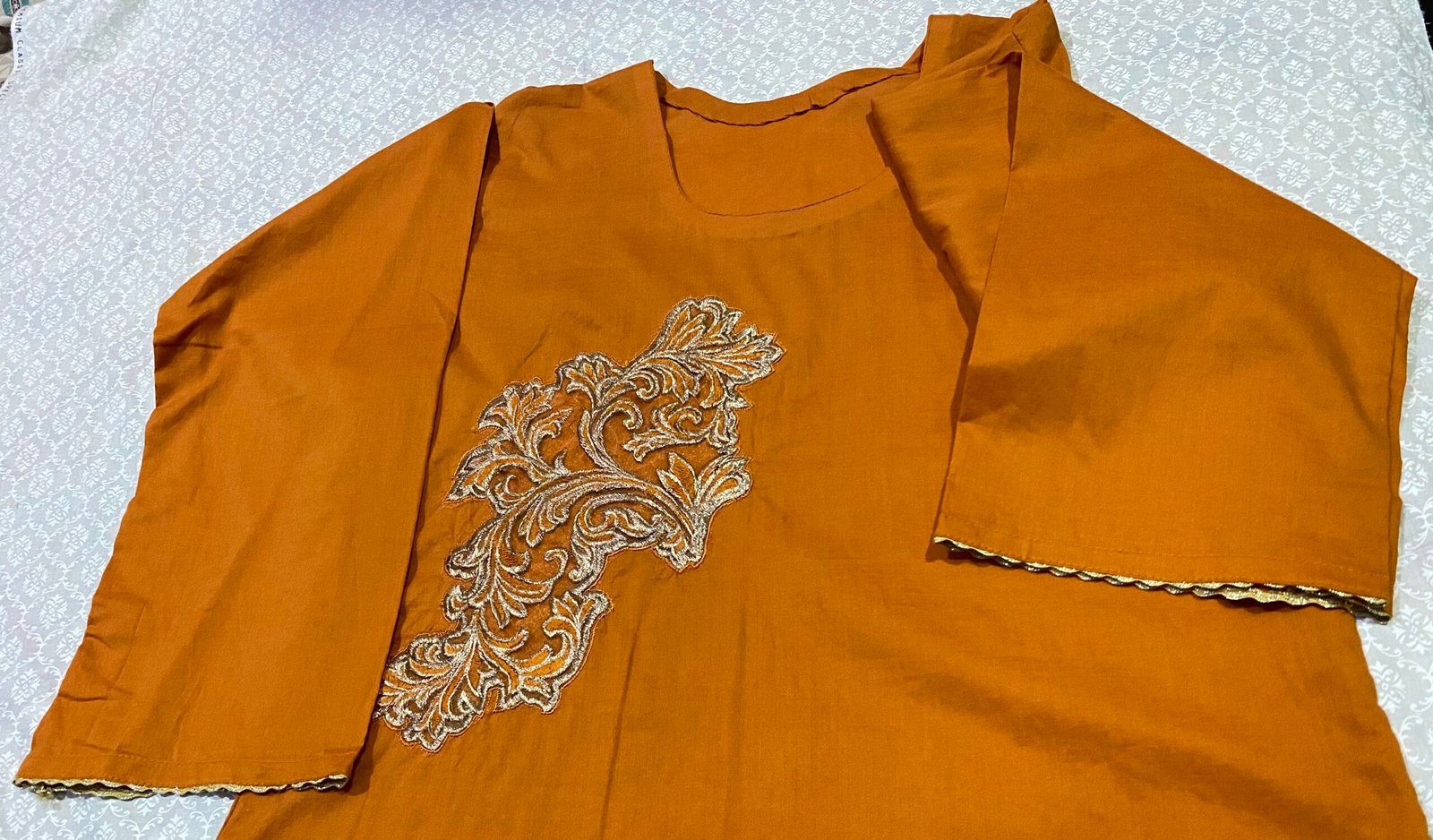 2 Pc Stitched Lawn Dress-711 - Image 2