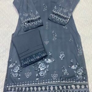 2pc Stitched lawn Branded Dress-704
