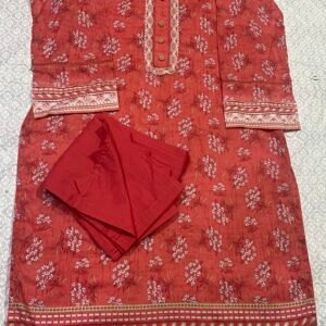 2 pc stitched  lawn Branded  Dress-708