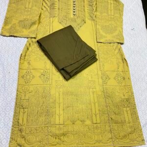 2pc Stitched  lawn Branded Dress -707