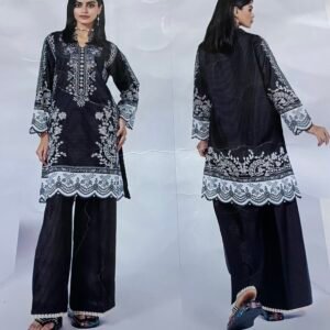 3 Pc khaadiLawn with voill Dupatta -807