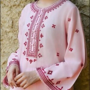 2 Pc Embroidery  Dress