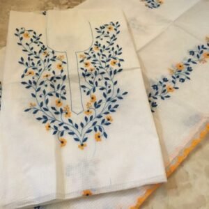 3 pc Applic Dress (khadi Net)