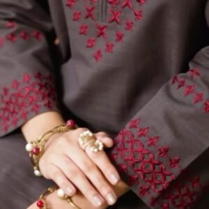 2 pc Embroidery Dress