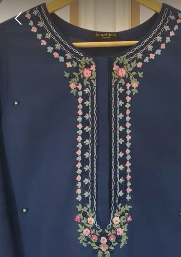 2 pc Embroidery Dress