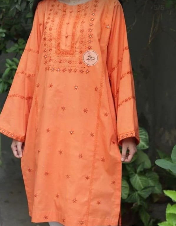 2 pc Embroidery Dress - Image 2