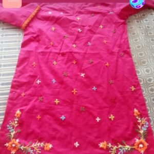 2 pc embroidery dress-801